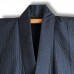 KIMONO JAPONAIS HOMME BLEU NUIT EN SOIE 008-408 (L)