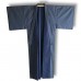 KIMONO JAPONAIS HOMME BLEU NUIT EN SOIE 008-408 (L)