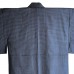 KIMONO JAPONAIS HOMME BLEU NUIT EN SOIE 008-408 (L)