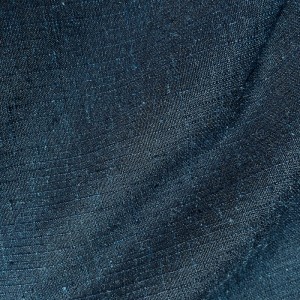 KIMONO HOMME BLEU EN PONGÉ DE SOIE QUADRILLÉ 008-411 (M)