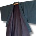 KIMONO JAPONAIS HOMME BLEU EN SOIE 008-411 (M)