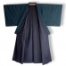 KIMONO JAPONAIS HOMME BLEU EN SOIE 008-411 (M)