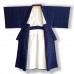 KIMONO HOMME FORMEL EN TAFFETAS BLEU 008-442 (M)