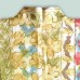 HAORI FEMME EN SOIE RAYÉE À MOTIFS FLORAUX STYLISÉS 008-57 (L)