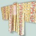 HAORI FEMME EN SOIE RAYÉE À MOTIFS FLORAUX STYLISÉS 008-57 (L)