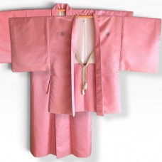 KIMONO & HAORI HOMME ROSE À KAMON 008-484