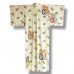KIMONO CHIC IVOIRE ET KAKI EN SOIE 008-82 (M-L)