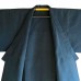 KIMONO HOMME D'ÉTÉ BLEU EN LIN MIXTE  009-193 (M)