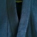 KIMONO HOMME D'ÉTÉ BLEU EN LIN MIXTE  009-193 (M)