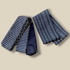 SET DATEJIME & KOSHI-HIMO BLEU EN POLYESTER 009-291