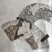 ENSEMBLE KIMONO & HAORI MARRON EN SOIE 009-469 (M) 