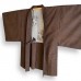 ENSEMBLE KIMONO & HAORI MARRON EN SOIE 009-469 (M) 