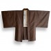ENSEMBLE KIMONO & HAORI MARRON EN SOIE 009-469 (M) 
