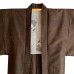 ENSEMBLE KIMONO & HAORI MARRON EN SOIE 009-469 (M) 