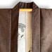 ENSEMBLE KIMONO & HAORI MARRON EN SOIE 009-469 (M) 