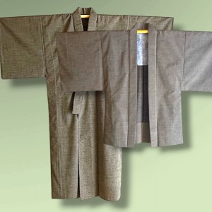 ENSEMBLE BEIGE EN SOIE & LAINE NON DOUBLÉ 009-472 (M)  