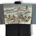 HAORI EN TAFFETAS NOIR À KAMON 009-515 (M)