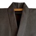 ENSEMBLE KIMONO & HAORI HOMME MARRON EN SOIE 008-481 (L)