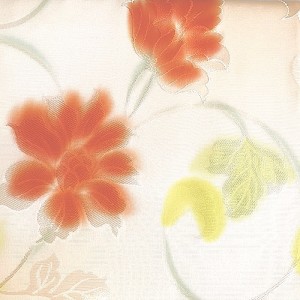 HAORI FEMME HABILLÉ EN SOIE IVOIRE & PIVOINES 010-4 (M)