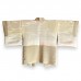 HAORI EN SOIE UNIE JAUNE IVOIRE 130-290 (M)