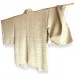HAORI EN SOIE UNIE JAUNE IVOIRE 130-290 (M)