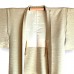 HAORI EN SOIE UNIE JAUNE IVOIRE 130-290 (M)