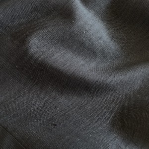 KIMONO HOMME GRIS FONCÉ EN SOIE 130-355 (M)