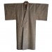 KIMONO HOMME MARRON EN SOIE RAYÉE 960-270 (M)